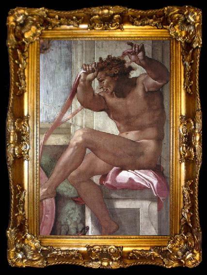 framed  Michelangelo Buonarroti Ignudo, ta009-2